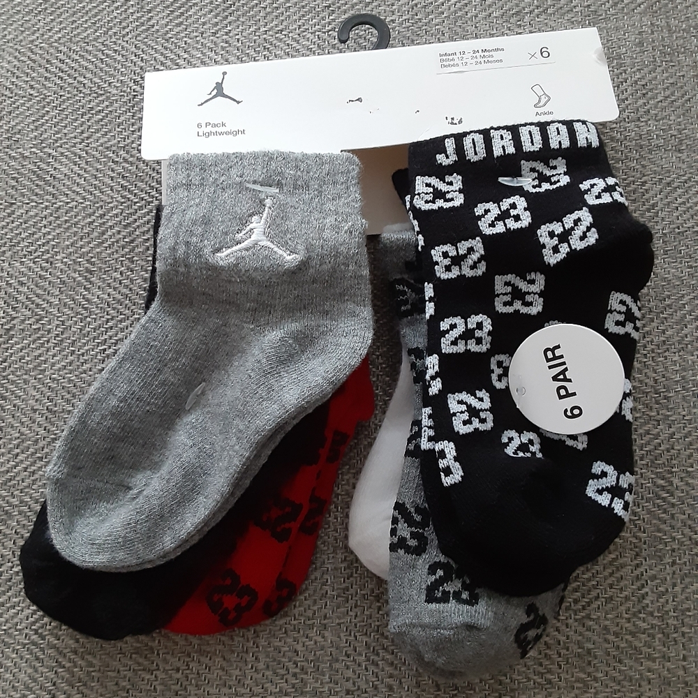 NIKE AIR JORDAN Kids Socks ( 6pk )
